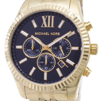 Michael Kors Lexington Chronograph Black Dial kulta-tone MK8286 Miesten kello