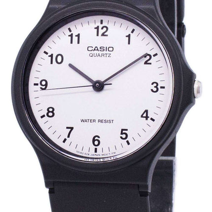 Kunnostettu Casio Classic analoginen kvartsi valkoinen kellotaulu MQ-24-7BLDF MQ-24-7BL miesten kello