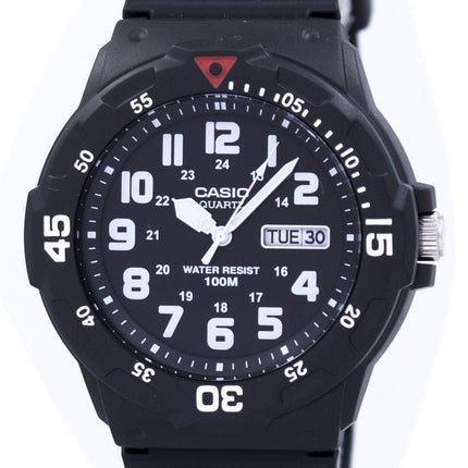 Casio Quartz Analoginen 100M Musta hartsihihna MRW-200H-1BVDF MRW200H-1BVDF Miesten Rannekello