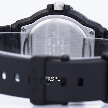 Casio Quartz Analoginen 100M Musta hartsihihna MRW-200H-1BVDF MRW200H-1BVDF Miesten Rannekello