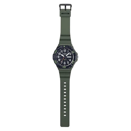 Casio Analog Army Green Hartsi Ranne Kvartsi MRW-210H-3A MRW210H-3 100M Miesten kello