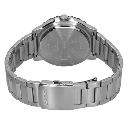Casio Standard Analog Ruostumattomasta Teräksestä Musta Kellotaulu Quartz MTD-125D-1A3V 100M Miesten Kello