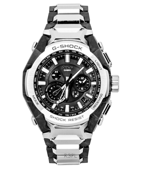 Casio G-Shock MT-G analoginen älypuhelinlinkki mustalla kellotaululla aurinkokennolla MTG-B4000D-1A 200M miesten kello