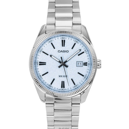 Casio Standard Analog Ruostumattomasta Teräksestä Vaaleansininen Kellotaulu Quartz MTP-1302DA-2A2V Miesten Kello