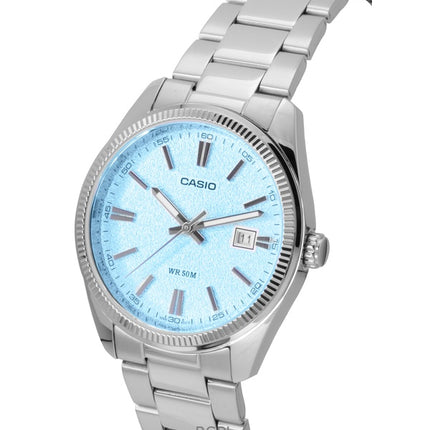 Casio Standard Analog Ruostumattomasta Teräksestä Vaaleansininen Kellotaulu Quartz MTP-1302DA-2A2V Miesten Kello