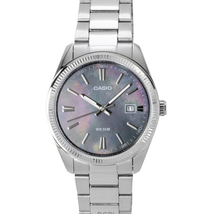 Casio Standard Analog Ruostumattomasta Teräksestä Valmistettu Helmiäiskvartsi MTP-1302DS-1AV Miesten Kello