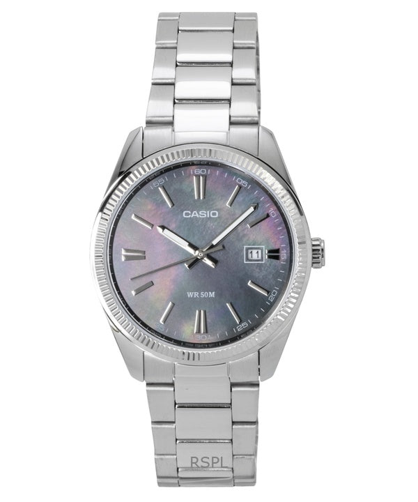 Casio Standard Analog Ruostumattomasta Teräksestä Valmistettu Helmiäiskvartsi MTP-1302DS-1AV Miesten Kello