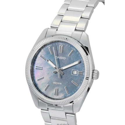 Casio Standard Analog Ruostumattomasta Teräksestä Valmistettu Helmiäiskvartsi MTP-1302DS-1AV Miesten Kello