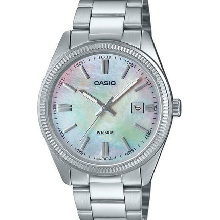 Casio Standard analoginen ionipinnoitettu ruostumattomasta teräksestä valmistettu helmikvartsi MTP-1302DS-7AV miesten kello