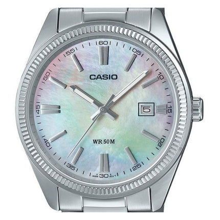Casio Standard analoginen ionipinnoitettu ruostumattomasta teräksestä valmistettu helmikvartsi MTP-1302DS-7AV miesten kello