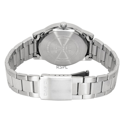 Casio analoginen ruostumattomasta teräksestä valmistettu musta kellotaulu kvartsi MTP-1303DD-1AV miesten kello