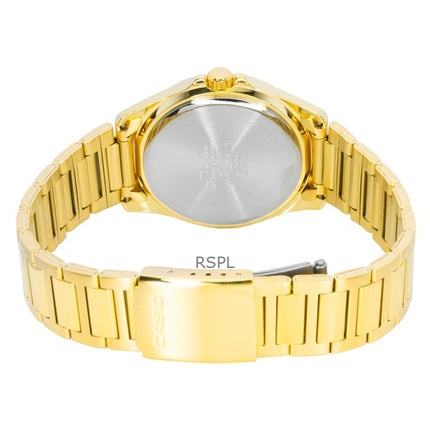 Casio Standard Analog Gold Tone Ruostumattomasta Teräksestä Musta Kellotaulu Quartz MTP-1370G-1AV Miesten Kello