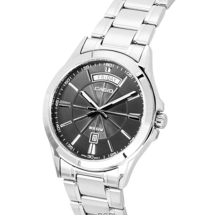 Casio Standard Analog Ruostumattomasta Teräksestä Harmaa Kellotaulu Quartz MTP-1381D-8AV Miesten Kello