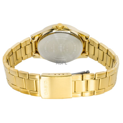 Casio Standard Analog Gold Tone Ruostumattomasta Teräksestä Valkoisella Kellotaululla Quartz MTP-1381GD-7AV Miesten Kello