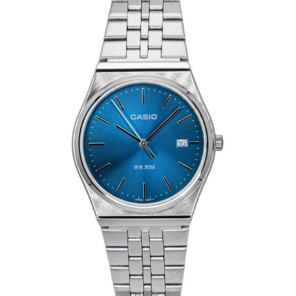 Casio Standard Analoginen ruostumattomasta teräksestä valmistettu sininen kellotaulu kvartsi MTP-B145D-2A2 miesten kello