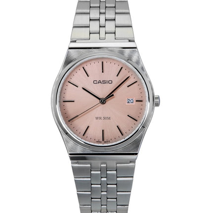 Casio Standard analoginen ruostumattomasta teräksestä valmistettu vaaleanpunainen kellotaulu kvartsi MTP-B145D-4AV unisex kello