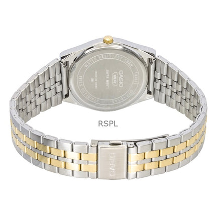 Casio analoginen kaksisävyinen ruostumattomasta teräksestä valmistettu musta kellotaulu kvartsi MTP-B145SG-1AV miesten kello