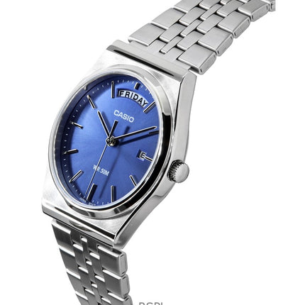 Casio Standard Analoginen ruostumattomasta teräksestä valmistettu sininen kellotaulu kvartsi MTP-B146D-2AV miesten kello