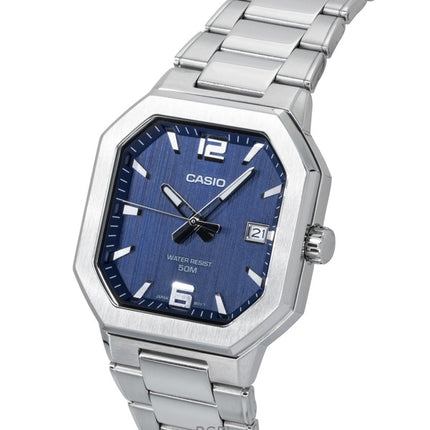 Casio analoginen ruostumattomasta teräksestä valmistettu sininen kellotaulu kvartsi MTP-B195D-2AV miesten kello
