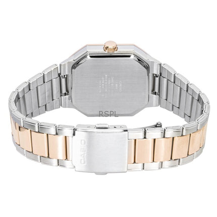 Casio analoginen kaksisävyinen ruostumattomasta teräksestä valmistettu musta kellotaulu kvartsi MTP-B195RG-2AV miesten kello