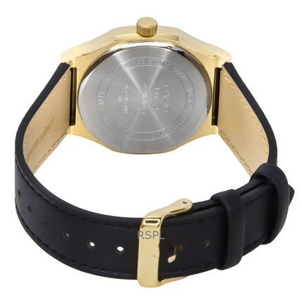 Casio Standard analoginen nahkaranneke musta kellotaulu kvartsi MTP-E735GL-1AV miesten kello
