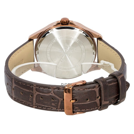 Casio Standard Analog Moon Phase -nahkahihna norsunluunvärinen kellotaulu Quartz MTP-M110RL-5AV miesten kello