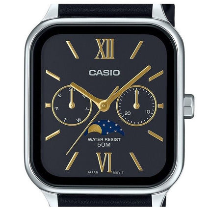 Casio Standard analoginen nahkaranneke musta kellotaulu kvartsi MTP-M305L-1A2V miesten kello