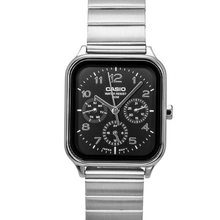 Casio Standard Analog Ruostumattomasta Teräksestä Musta Kellotaulu Quartz MTP-M306D-1AV Miesten Kello