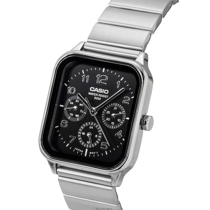 Casio Standard Analog Ruostumattomasta Teräksestä Musta Kellotaulu Quartz MTP-M306D-1AV Miesten Kello