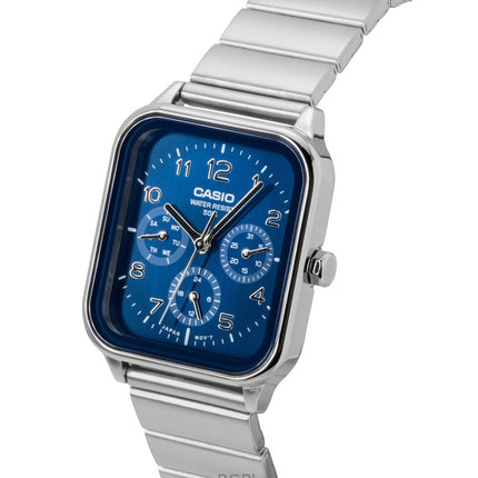 Casio Standard Analog Ruostumattomasta Teräksestä Sininen Kellotaulu Quartz MTP-M306D-2AV Miesten Kello