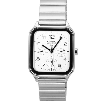 Casio Standard Analog Ruostumattomasta Teräksestä Valkoisella Kellotaululla Quartz MTP-M306D-7AV Miesten Kello