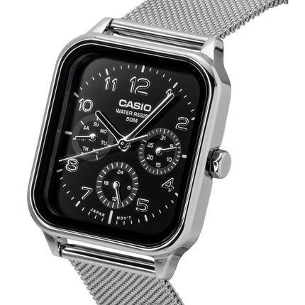 Casio Standard Analog Ruostumattomasta Teräksestä Musta Kellotaulu Quartz MTP-M306M-1AV Miesten Kello