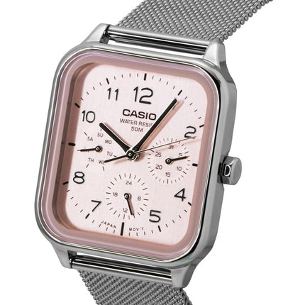 Casio Standard Analog Ruostumattomasta Teräksestä Lohenvärinen Kellotaulu Quartz MTP-M306M-4AV Miesten Kello