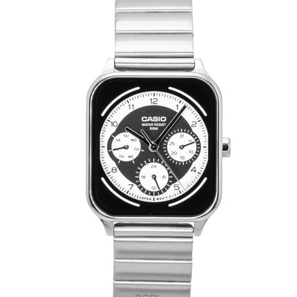 Casio Standard Analog Ruostumattomasta Teräksestä Mustavalkoinen Kellotaulu Quartz MTP-M307D-1BV Miesten Kello