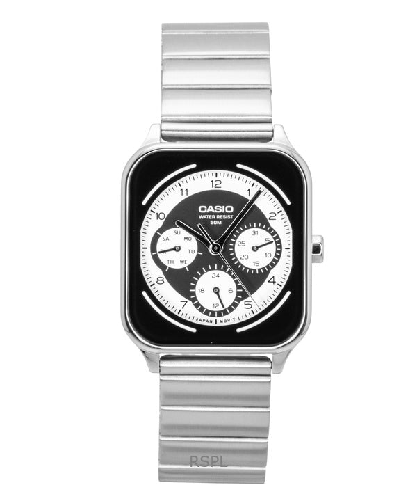 Casio Standard Analog Ruostumattomasta Teräksestä Mustavalkoinen Kellotaulu Quartz MTP-M307D-1BV Miesten Kello