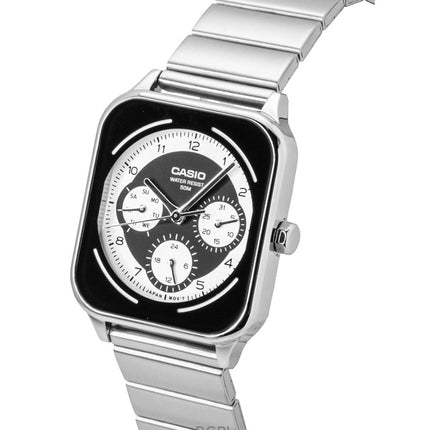 Casio Standard Analog Ruostumattomasta Teräksestä Mustavalkoinen Kellotaulu Quartz MTP-M307D-1BV Miesten Kello