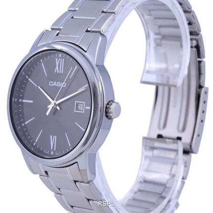 Casio musta kellotaulu ruostumaton teräs analoginen kvartsi MTP-V002D-1B3 MTPV002D-1 miesten kello