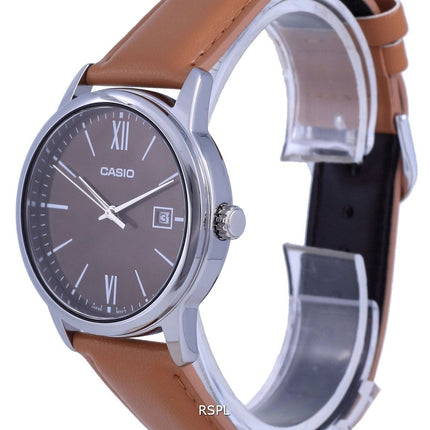 Casio Maroon Dial ruostumaton teräs analoginen kvartsi MTP-V002L-5B3 MTPV002L-5 miesten kello