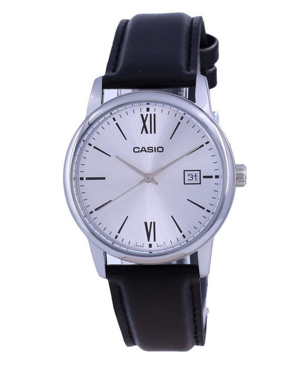 Casio Silver Dial ruostumaton teräs analoginen kvartsi MTP-V002L-7B3 MTPV002L-7 miesten kello