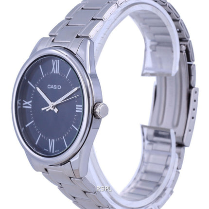 Casio Blue Dial ruostumaton teräs analoginen kvartsi MTP-V005D-2B5 MTPV005D-2 miesten kello