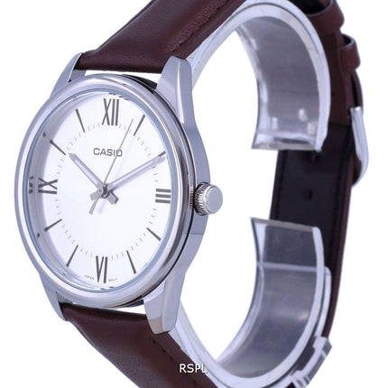 Casio Silver Dial ruostumaton teräs analoginen kvartsi MTP-V005L-7B5 MTPV005L-7 miesten kello