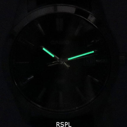 Casio Analoginen nahkaranneke musta kellotaulu kvartsi MTP-VD03L-1A MTPVD03L-1 miesten kello