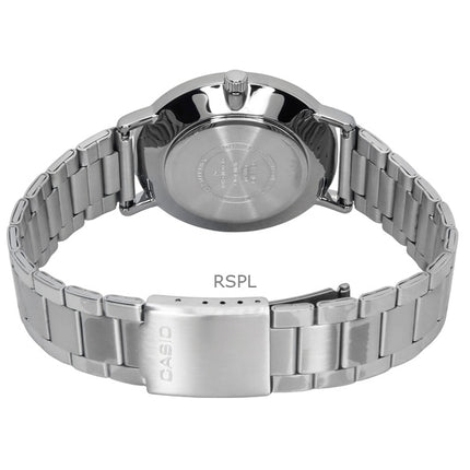 Casio Standard Analoginen ruostumattomasta teräksestä valmistettu musta kellotaulu kvartsi MTP-VT03D-1B miesten kello