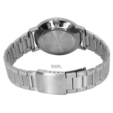 Casio Standard Analoginen ruostumattomasta teräksestä valmistettu musta kellotaulu kvartsi MTP-VT04D-1E miesten kello