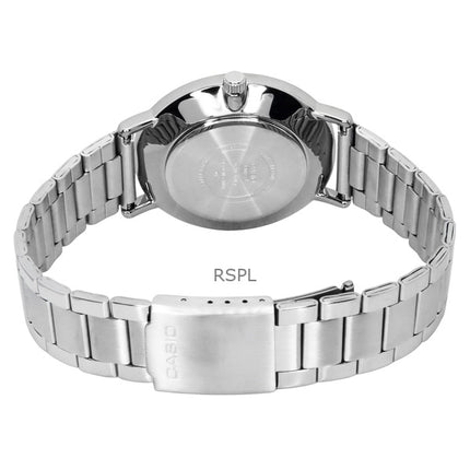 Casio Standard Analoginen ruostumattomasta teräksestä valmistettu valkoinen kellotaulu kvartsi MTP-VT04D-7E miesten kello