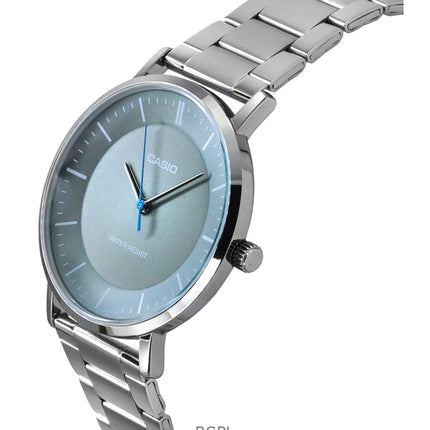 Casio Standard Analoginen ruostumattomasta teräksestä valmistettu harmaa kellotaulu kvartsi MTP-VT04D-8E miesten kello