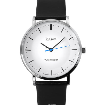 Casio Standard analoginen nahkaranneke valkoinen kellotaulu kvartsi MTP-VT04L-7E miesten kello