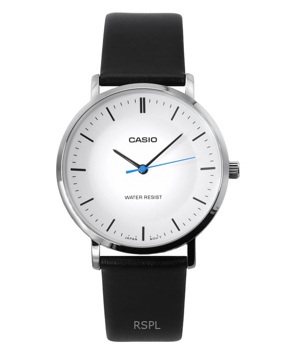 Casio Standard analoginen nahkaranneke valkoinen kellotaulu kvartsi MTP-VT04L-7E miesten kello