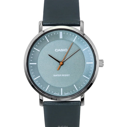 Casio Standard Analoginen Nahkahihna Harmaa Kellotaulu Kvartsi MTP-VT04L-8E Miesten kello