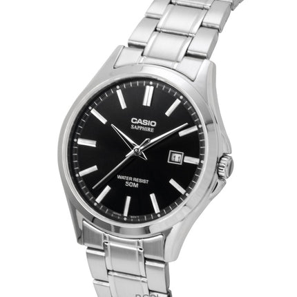 Casio Standard Analog Ruostumattomasta Teräksestä Musta Kellotaulu Quartz MTS-115D-1AV Miesten Kello